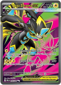 Mega Zeraora ex - 098/084 - ME05: Pitch Black (ME05) #098/084 - Ultra Rare Pokémon Trading Card