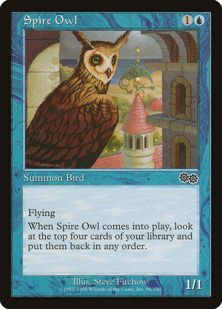 Spire Owl - Urza's Saga Magic: The Gathering trading card