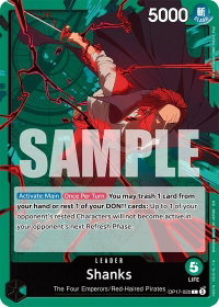 Shanks (020) - The World's Strongest Warriors (OP17) #OP17-020 - Leader One Piece Trading Card