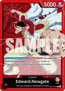 Edward.Newgate (001) - The World's Strongest Warriors (OP17) #OP17-001 - Leader One Piece Trading Card