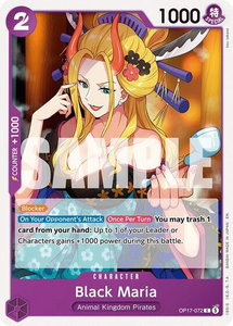 Black Maria - The World's Strongest Warriors (OP17) #OP17-072 - Common One Piece Trading Card