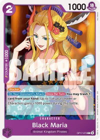 Black Maria - The World's Strongest Warriors (OP17) #OP17-072 - Common One Piece Trading Card