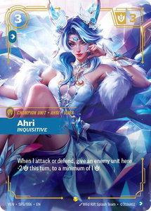Ahri - Inquisitive - Vendetta (VEN) #SP3/006 - Showcase Riftbound Trading Card