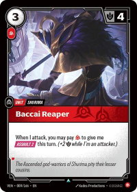 Baccai Reaper - Vendetta (VEN) #009/166 - Uncommon Riftbound Trading Card