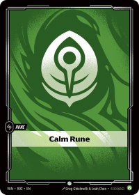 Calm Rune - Vendetta (VEN) #R02 - Common Riftbound Trading Card