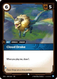 Cloud Drake - Vendetta (VEN) #048/166 - Common Riftbound Trading Card