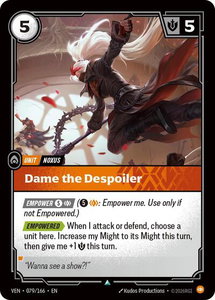 Dame the Despoiler - Vendetta (VEN) #079/166 - Uncommon Riftbound Trading Card