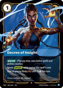 Decree of Insight - Vendetta (VEN) #061/166 - Rare Riftbound Trading Card