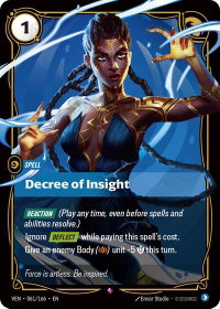 Decree of Insight - Vendetta (VEN) #061/166 - Rare Riftbound Trading Card