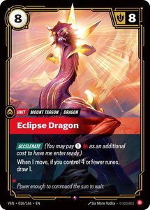 Eclipse Dragon - Vendetta (VEN) #016/166 - Rare Riftbound Trading Card