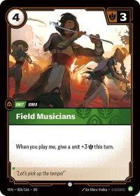 Field Musicians - Vendetta (VEN) #026/166 - Common Riftbound Trading Card