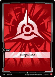 Fury Rune - Vendetta (VEN) #R01 - Common Riftbound Trading Card