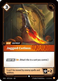 Jagged Cutlass - Vendetta (VEN) #073/166 - Common Riftbound Trading Card