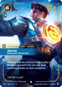 Jayce - Brilliant Inventor (Alternate Art) - Vendetta (VEN) #068a/166 - Epic Riftbound Trading Card