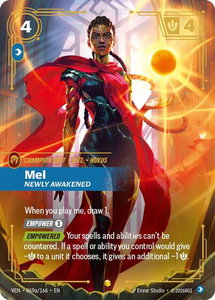 Mel - Newly Awakened (Alternate Art) - Vendetta (VEN) #069a/166 - Showcase Riftbound Trading Card