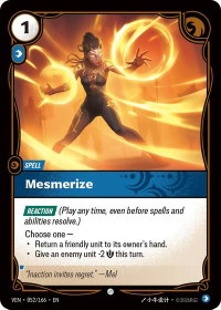 Mesmerize - Vendetta (VEN) #052/166 - Common Riftbound Trading Card