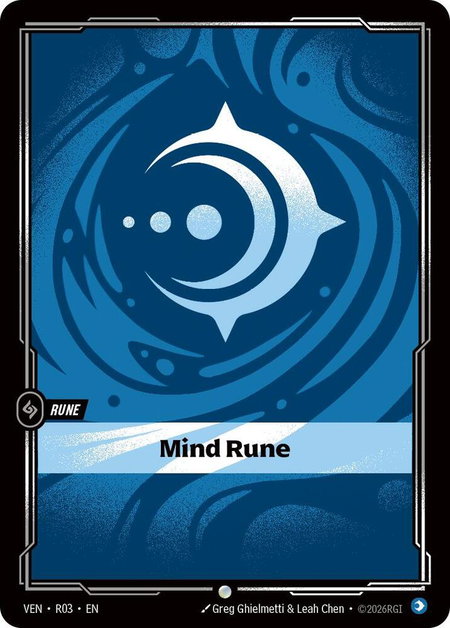 Mind Rune - Vendetta Riftbound trading card