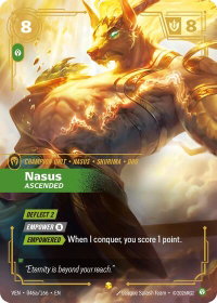 Nasus - Ascended (Alternate Art) - Vendetta (VEN) #046a/166 - Showcase Riftbound Trading Card