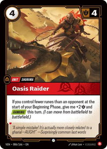 Oasis Raider - Vendetta (VEN) #006/166 - Common Riftbound Trading Card