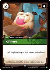Ol' Poro - Vendetta (VEN) #029/166 - Common Riftbound Trading Card