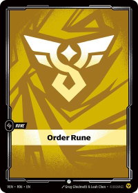Order Rune - Vendetta (VEN) #R06 - Common Riftbound Trading Card
