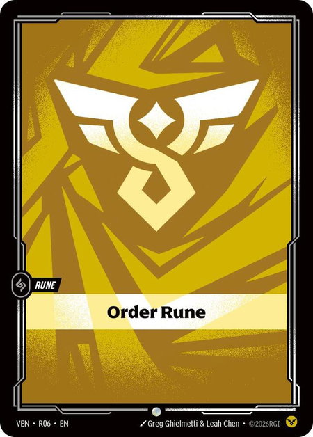 Order Rune - Vendetta Riftbound trading card