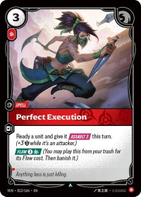 Perfect Execution - Vendetta (VEN) #012/166 - Uncommon Riftbound Trading Card