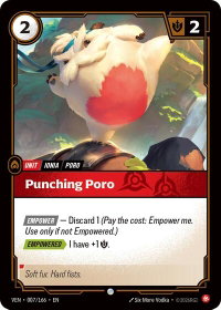 Punching Poro - Vendetta (VEN) #007/166 - Common Riftbound Trading Card