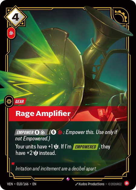Rage Amplifier - Vendetta Riftbound trading card