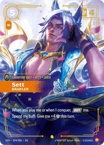Sett - Brawler - Vendetta (VEN) #SP4/006 - Showcase Riftbound Trading Card