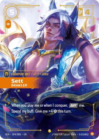 Sett - Brawler - Vendetta (VEN) #SP4/006 - Showcase Riftbound Trading Card