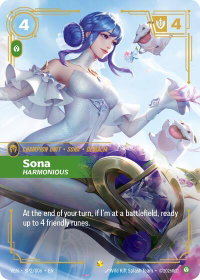 Sona - Harmonious - Vendetta (VEN) #SP2/006 - Showcase Riftbound Trading Card
