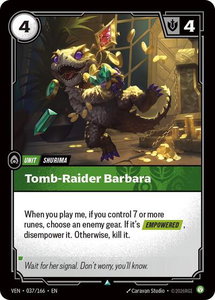 Tomb-Raider Barbara - Vendetta (VEN) #037/166 - Uncommon Riftbound Trading Card