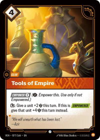 Tools of Empire - Vendetta (VEN) #077/166 - Common Riftbound Trading Card