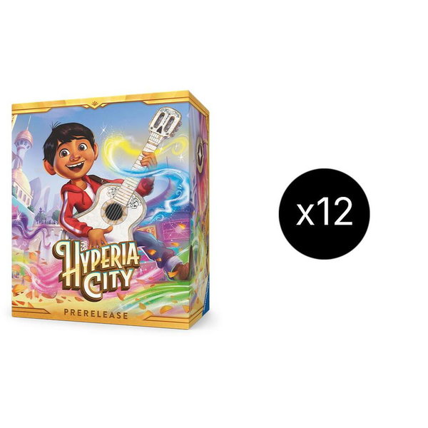 Disney Lorcana: Hyperia City Prerelease Box Case trading card from Hyperia City Disney Lorcana: Hyperia City Prerelease Box Case - Hyperia City Disney Lorcana trading card