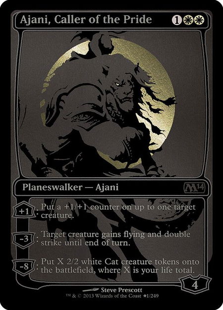 Ajani, Caller of the Pride (SDCC 2013 Exclusive) - Media Promos Magic: The Gathering trading card