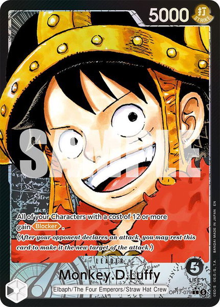 Monkey.D.Luffy (079) (Alternate Art) trading card from The World's Strongest Warriors Monkey.D.Luffy (079) (Alternate Art) - The World's Strongest Warriors One Piece trading card