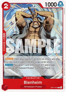 Blenheim - The World's Strongest Warriors (OP17) #OP17-012 - Common One Piece Trading Card