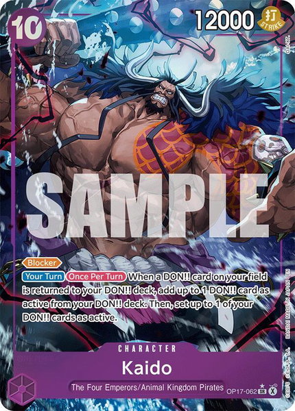 Kaido (062) (Alternate Art) trading card from The World's Strongest Warriors Kaido (062) (Alternate Art) - The World's Strongest Warriors One Piece trading card
