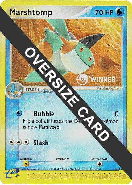 Marshtomp - 011 (e-League) [Winner] - Jumbo Cards Pokémon trading card