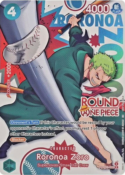 Roronoa Zoro (Round 1 Promo) trading card from One Piece Promotion Cards Roronoa Zoro (Round 1 Promo) - One Piece Promotion Cards One Piece trading card