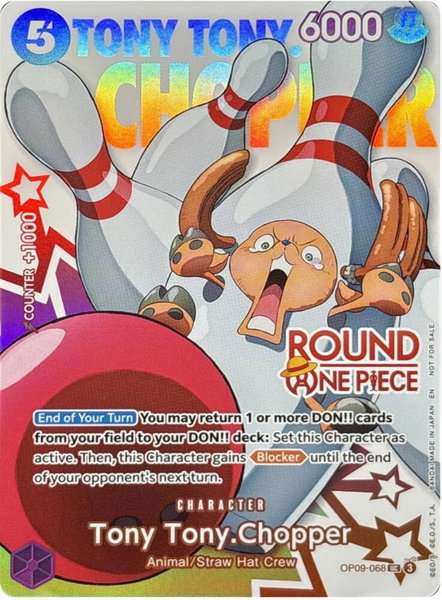 Tony Tony.Chopper (Round 1 Promo) trading card from One Piece Promotion Cards Tony Tony.Chopper (Round 1 Promo) - One Piece Promotion Cards One Piece trading card