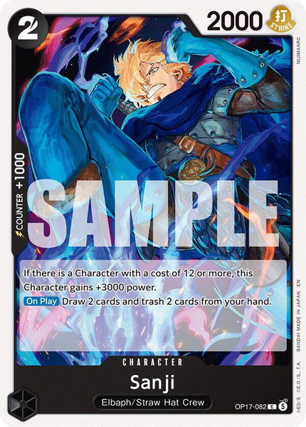 Sanji - The World's Strongest Warriors One Piece trading card