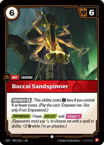 Baccai Sandspinner - Vendetta (VEN) #001/166 - Common Riftbound Trading Card