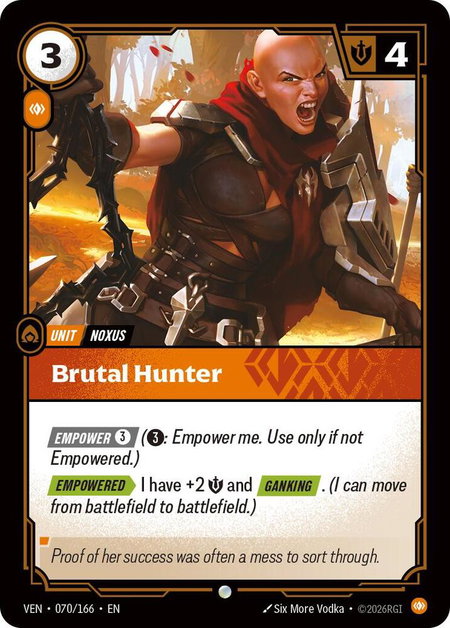 Brutal Hunter - Vendetta Riftbound trading card