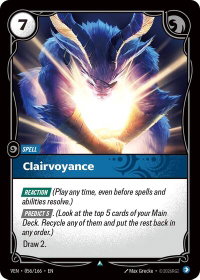 Clairvoyance - Vendetta (VEN) #056/166 - Uncommon Riftbound Trading Card