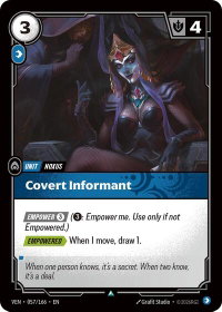 Covert Informant - Vendetta (VEN) #057/166 - Uncommon Riftbound Trading Card