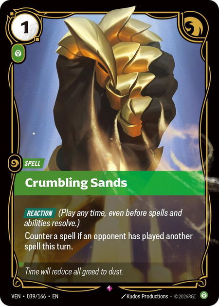 Crumbling Sands - Vendetta Riftbound trading card