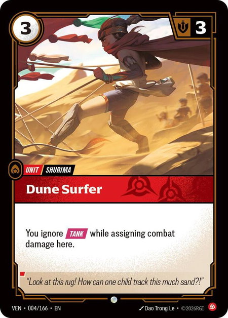Dune Surfer - Vendetta Riftbound trading card