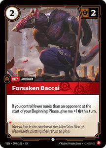 Forsaken Baccai - Vendetta (VEN) #005/166 - Common Riftbound Trading Card